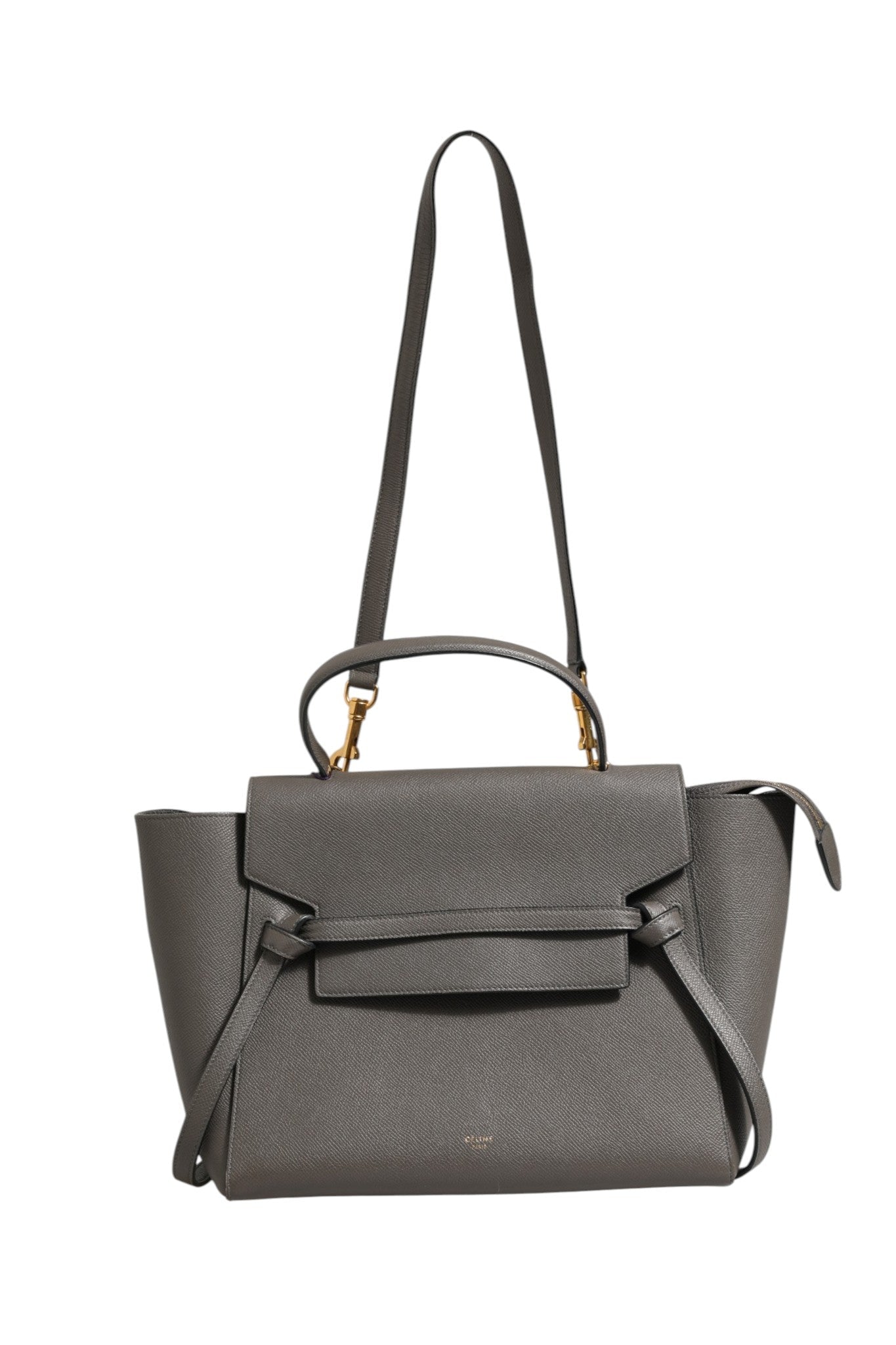 Celine Nano Belt Bag in Grained Calfskin Grey - RIMODA
