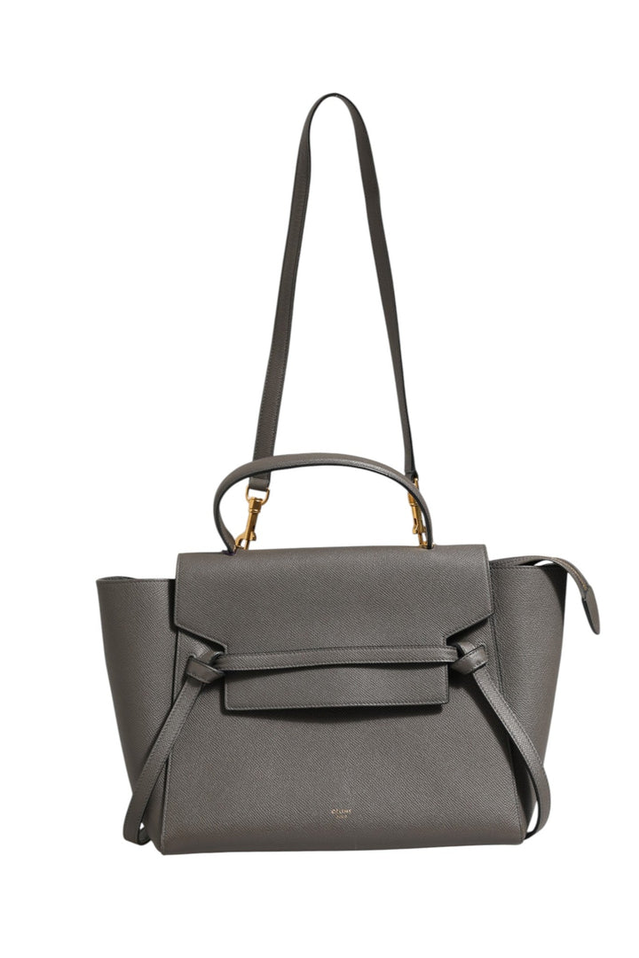 Celine Nano Belt Bag in Grained Calfskin Grey - RIMODA