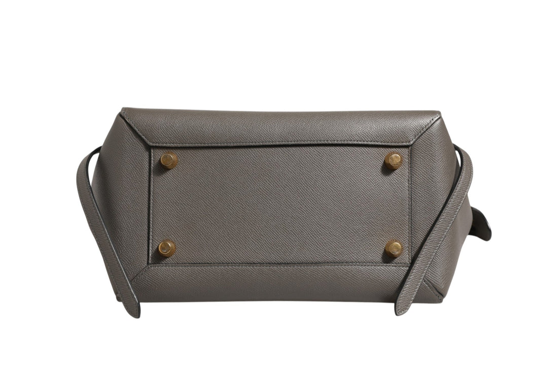 Celine Nano Belt Bag in Grained Calfskin Grey - RIMODA