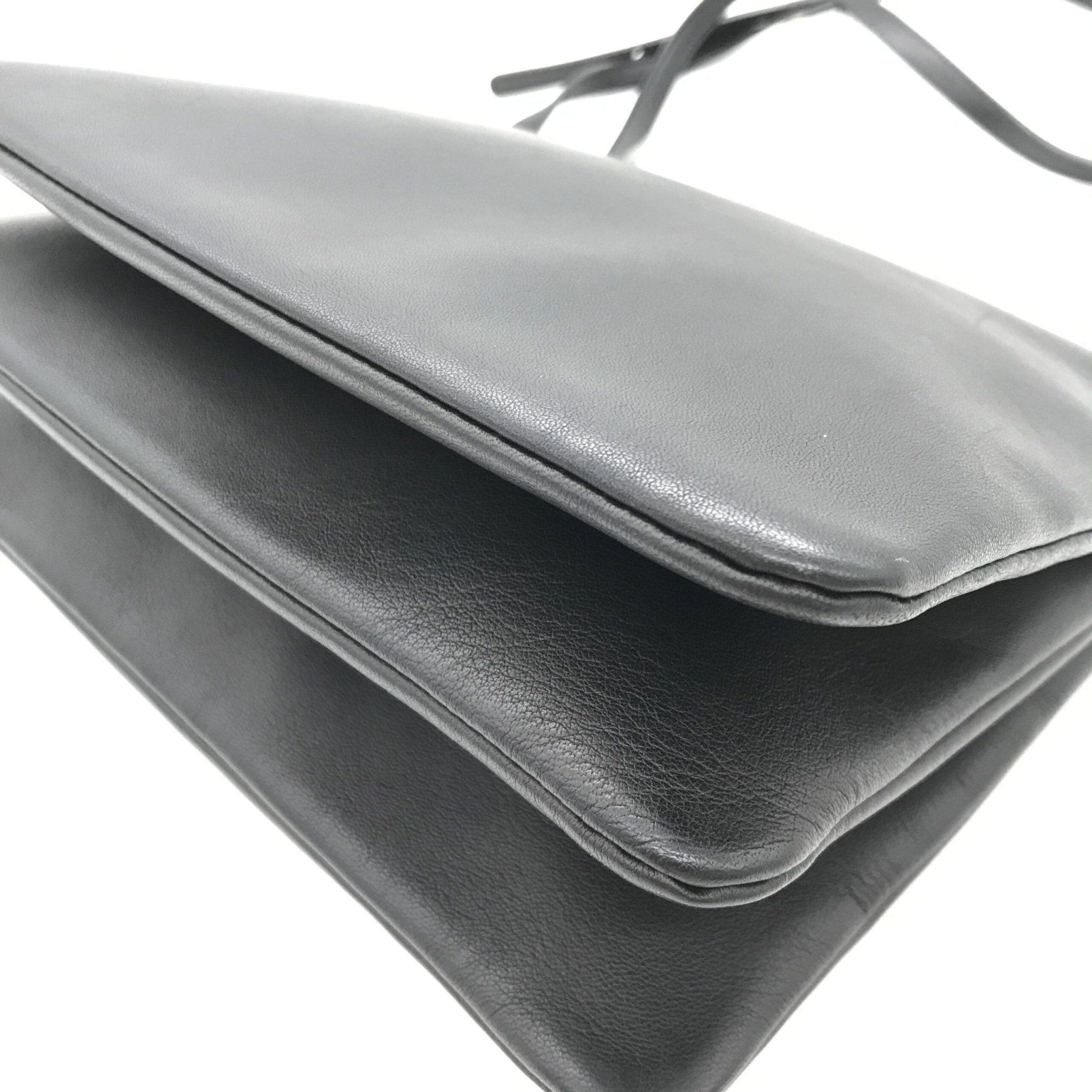 Celine Trio Black Leather Shoulder Bag - RIMODA