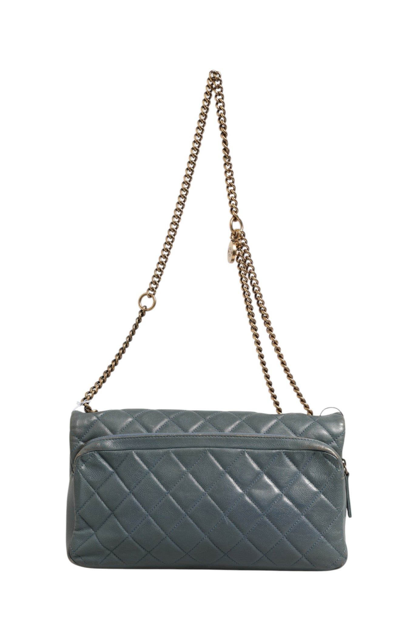 Chanel Blue Quilted Leather Crown Flap Shoulder Bag - RIMODA