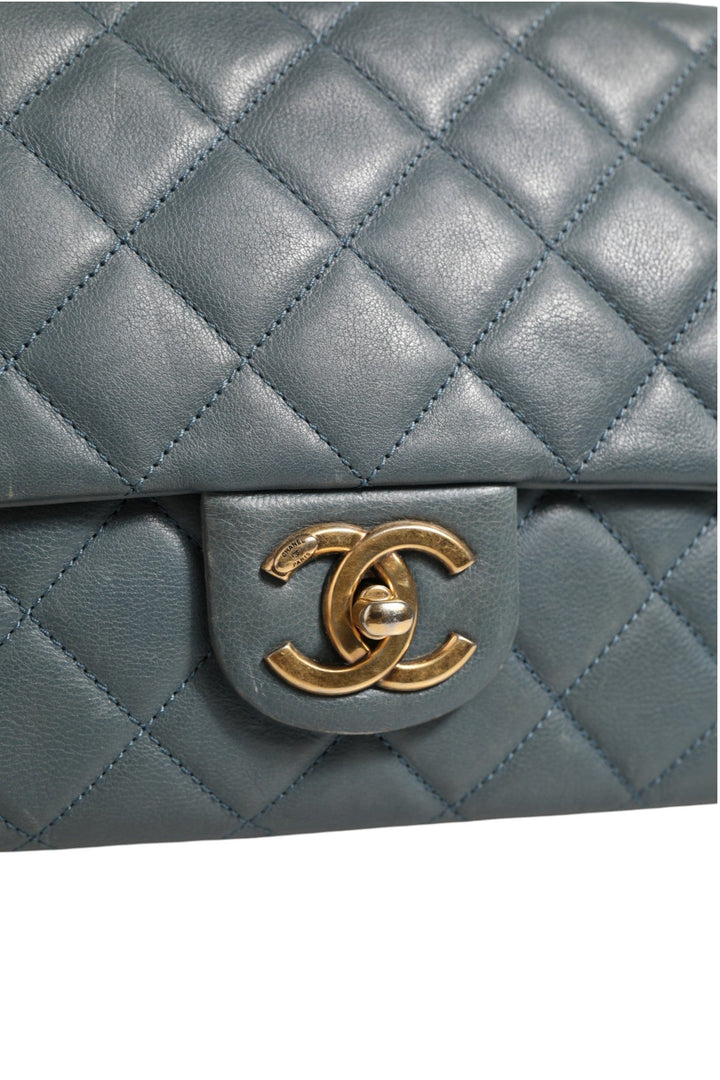 Chanel Blue Quilted Leather Crown Flap Shoulder Bag - RIMODA