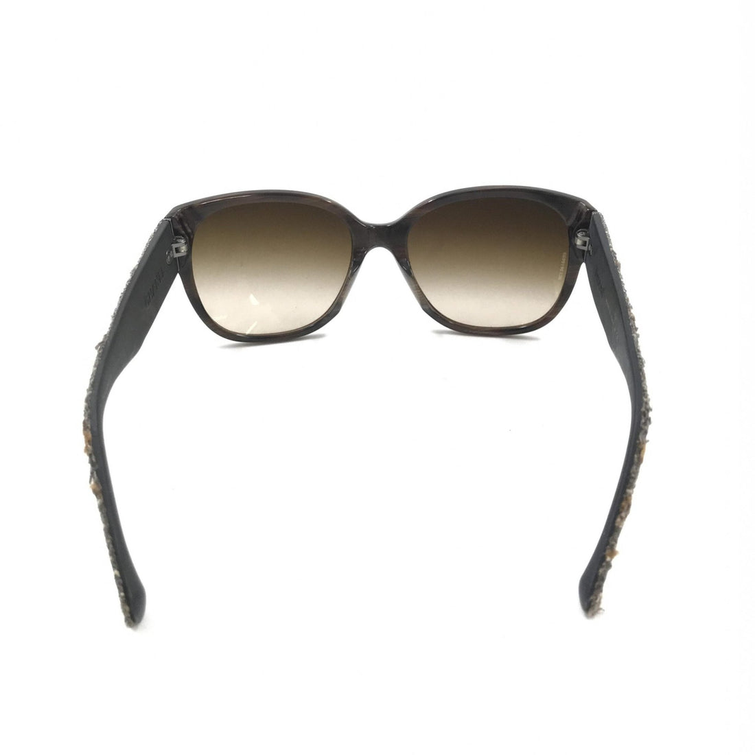 Chanel Brown Frame With Tweed Accents Sunglasses - RIMODA