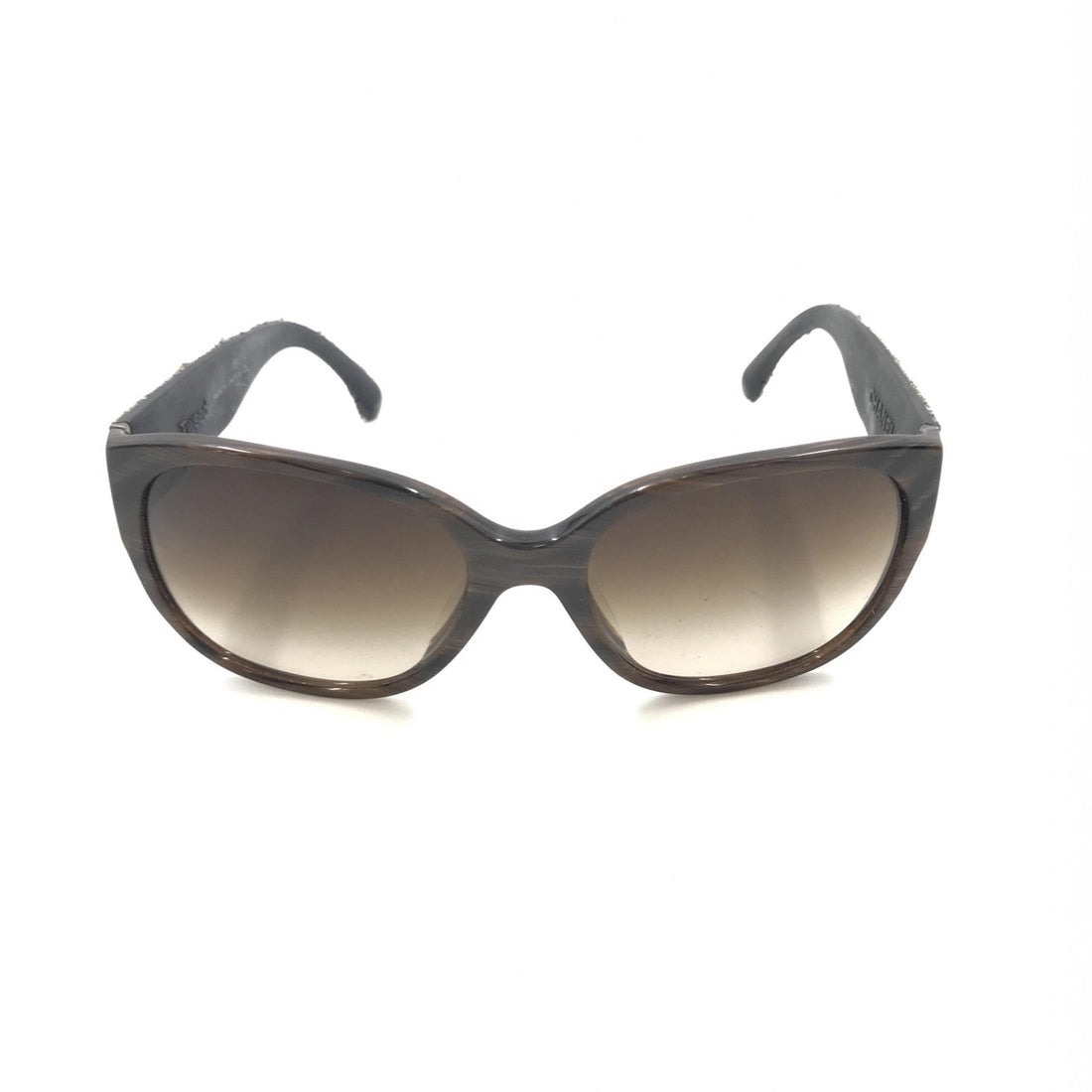Chanel Brown Frame With Tweed Accents Sunglasses - RIMODA