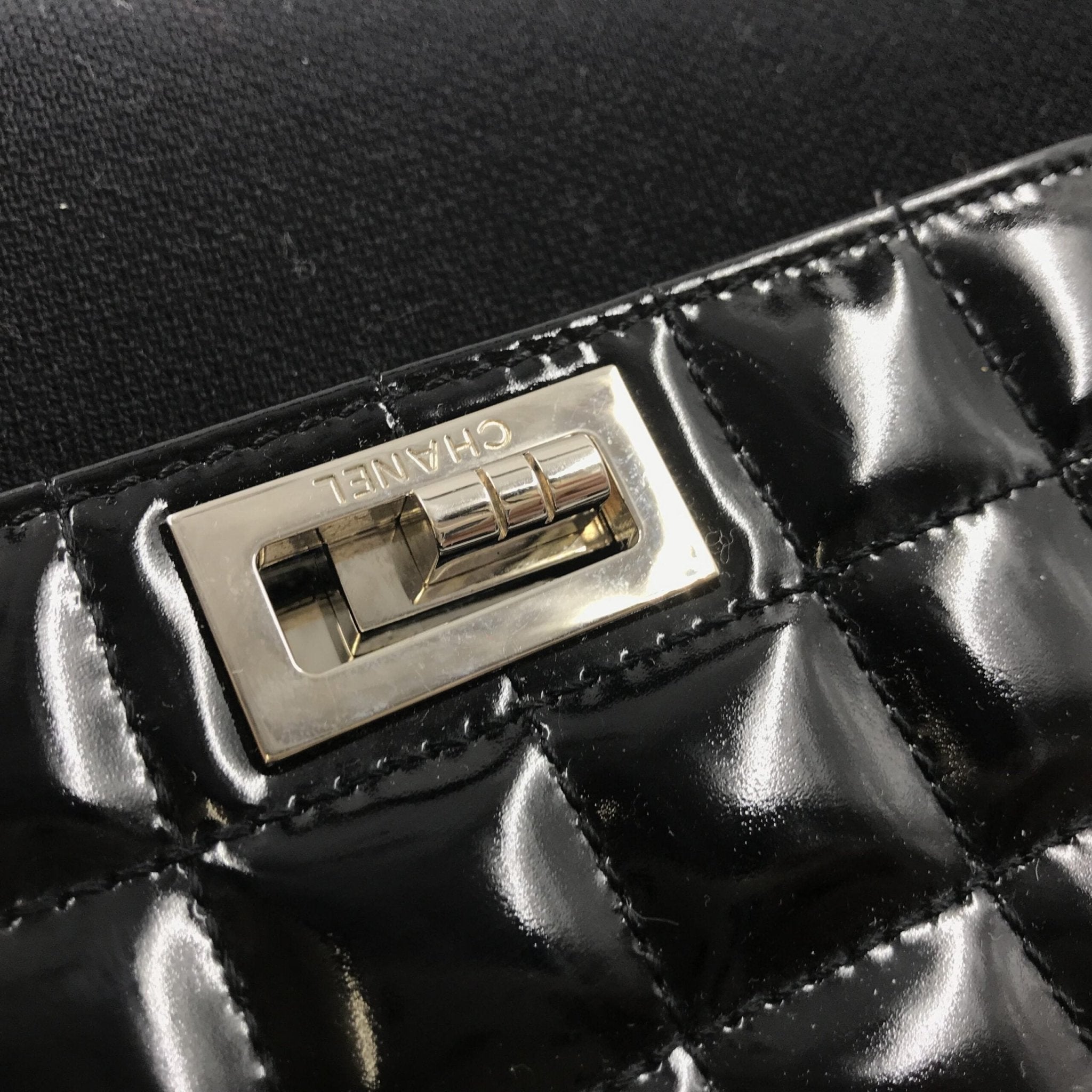 Chanel Chocolate Bar Patent Leather Shoulder Bag - RIMODA