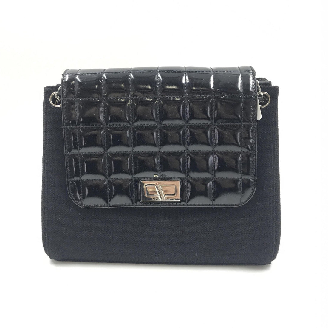 Chanel Chocolate Bar Patent Leather Shoulder Bag - RIMODA