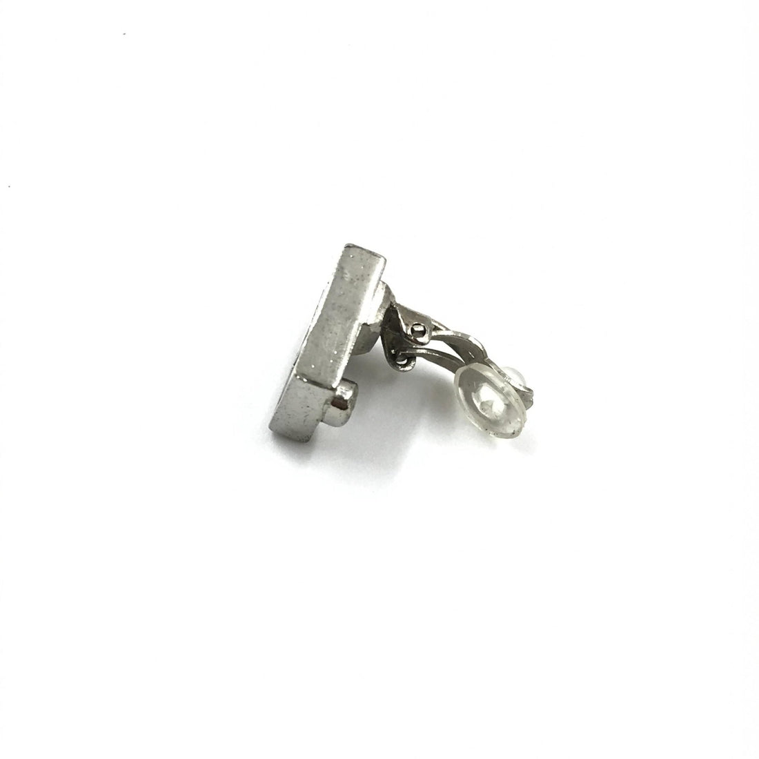 Chanel Coco Mark Earrings Black/White/Silver - RIMODA