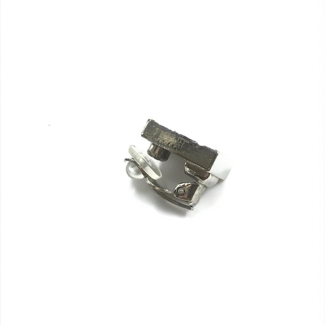 Chanel Coco Mark Earrings Black/White/Silver - RIMODA