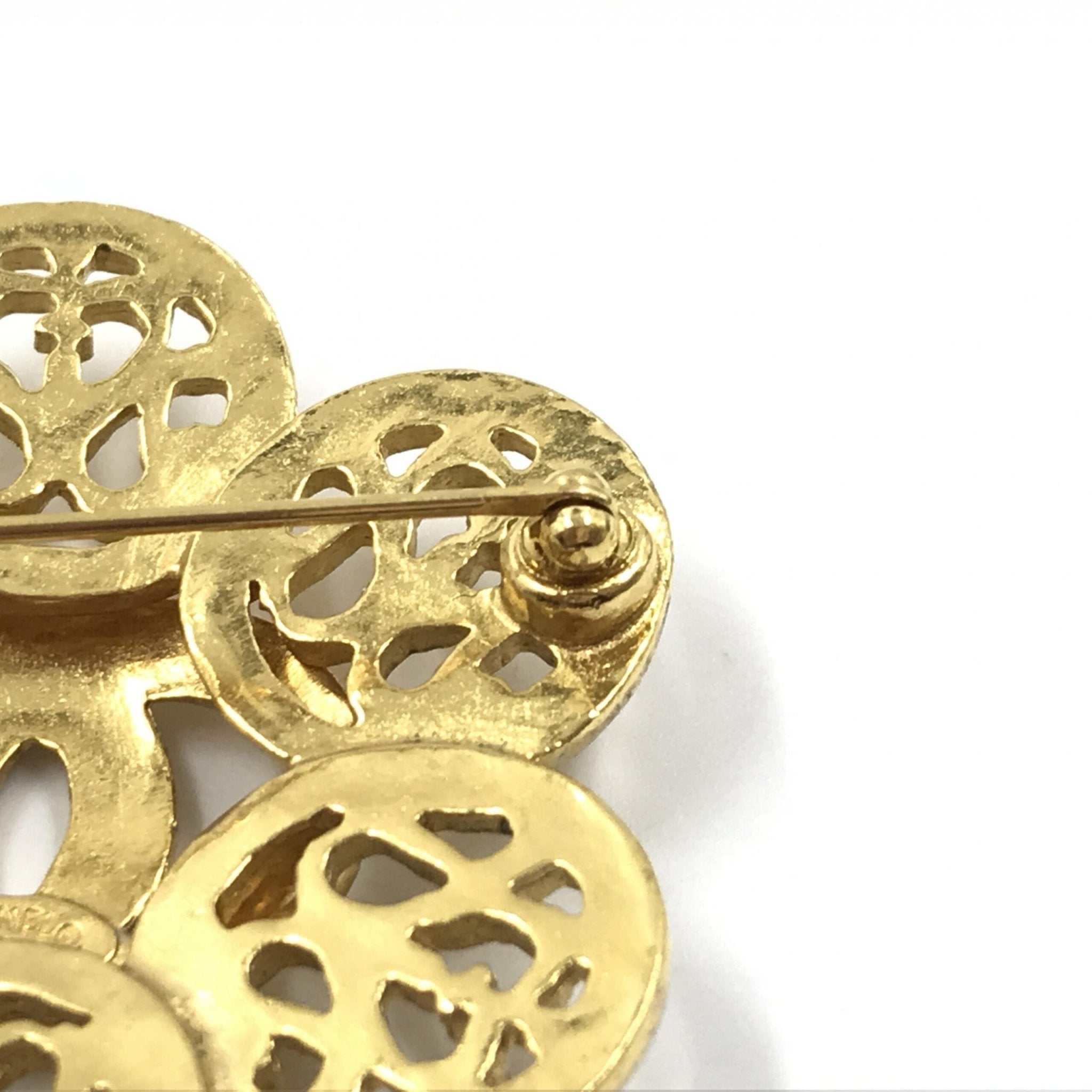 Chanel Costume Jewlery Vintage Brooch Coco Medallian - RIMODA