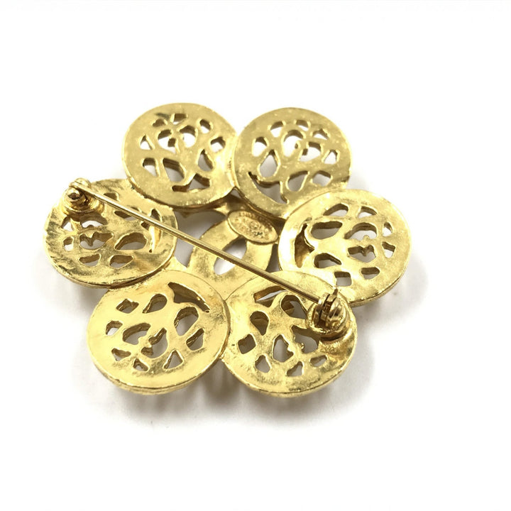Chanel Costume Jewlery Vintage Brooch Coco Medallian - RIMODA