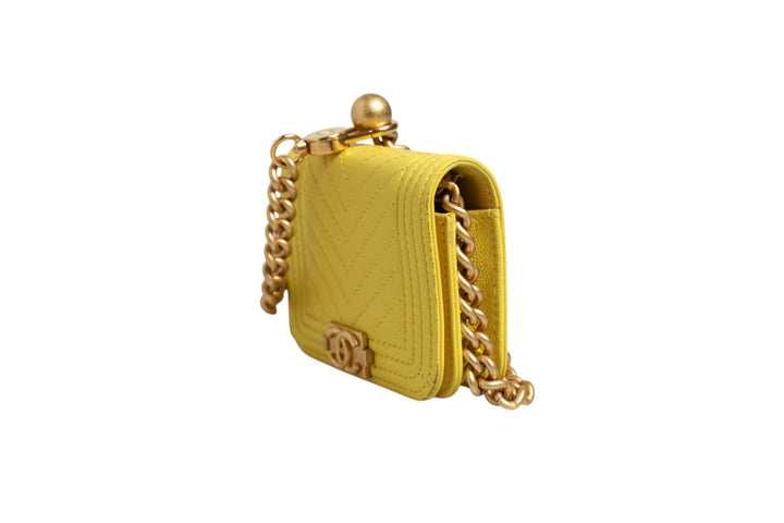 Chanel Crossbody Yellow Leather Bag - RIMODA