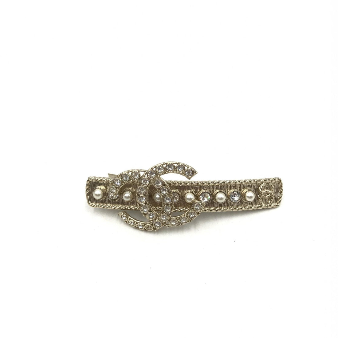 Chanel Crystal Pearl CC Hair Clip - RIMODA