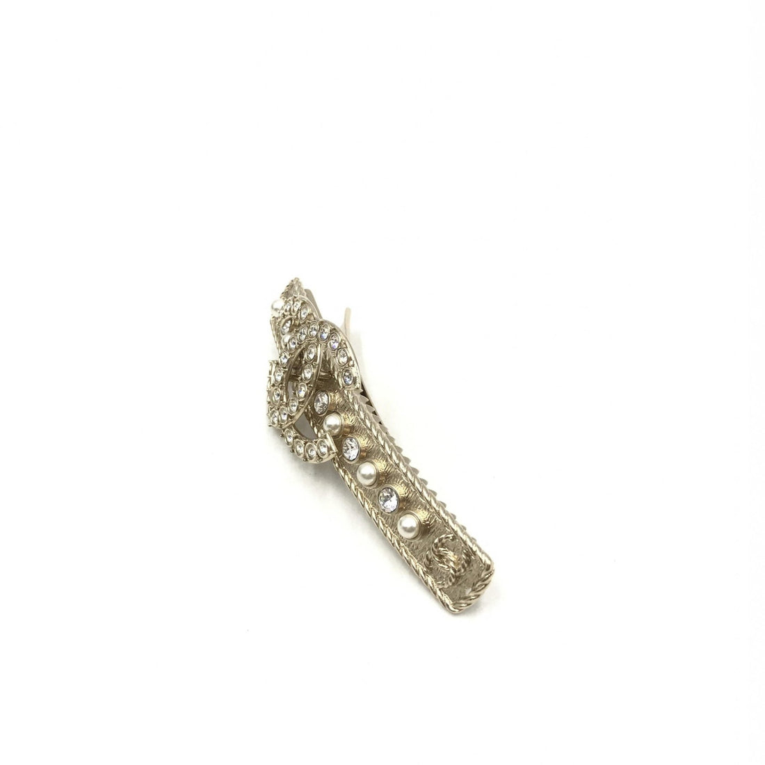 Chanel Crystal Pearl CC Hair Clip - RIMODA