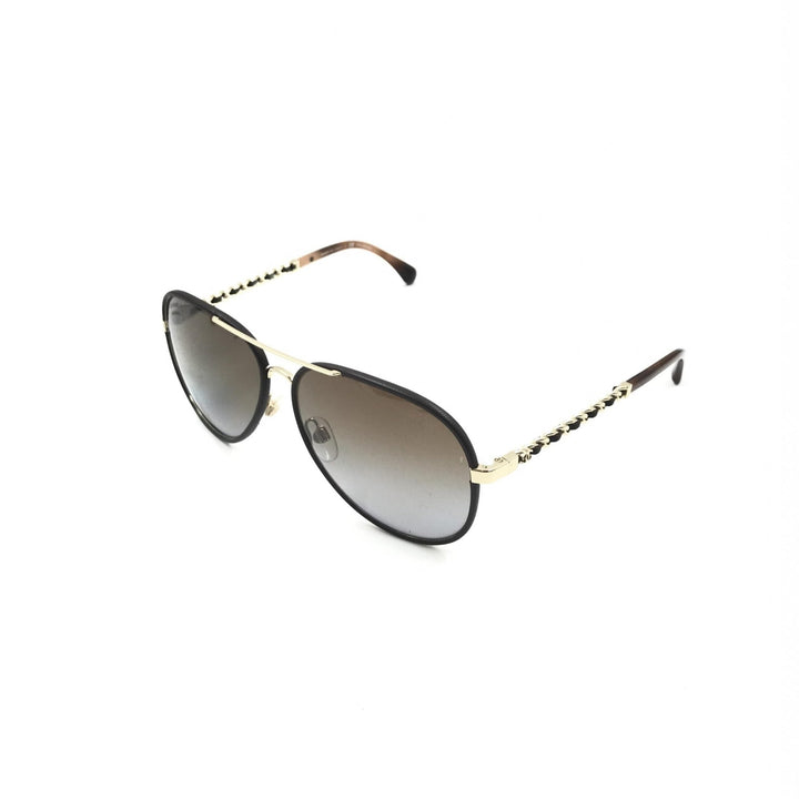 Chanel Gold And Black Polarized Aviator Sunglasses - RIMODA