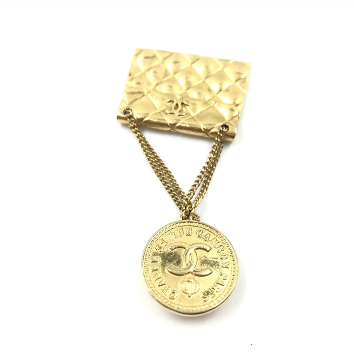 Chanel Gold Plated Bag Motif Brooch - RIMODA