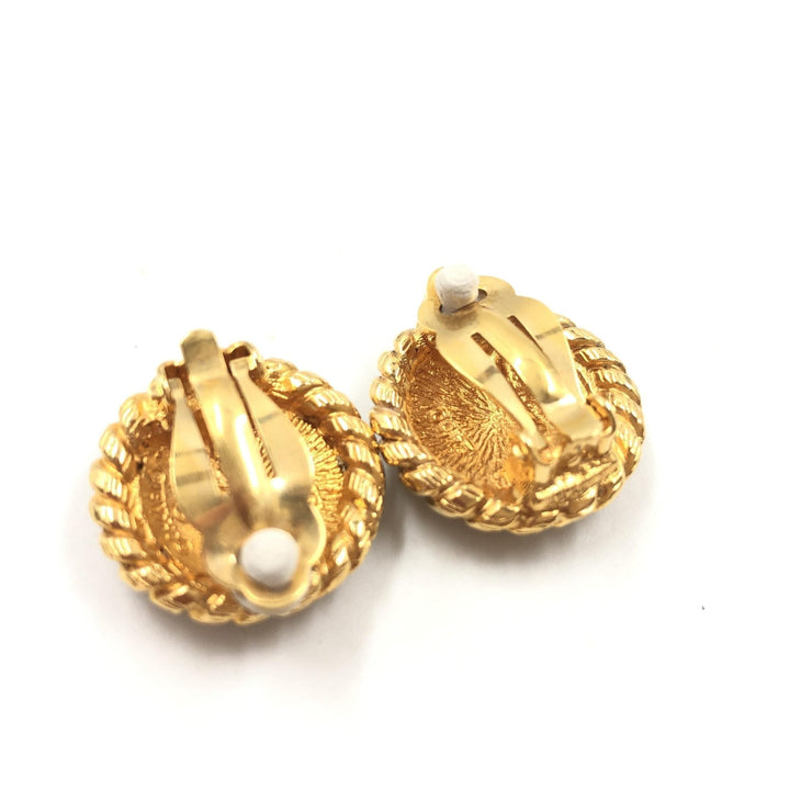 Chanel Gold Plated CC Clip On Earrings - RIMODA