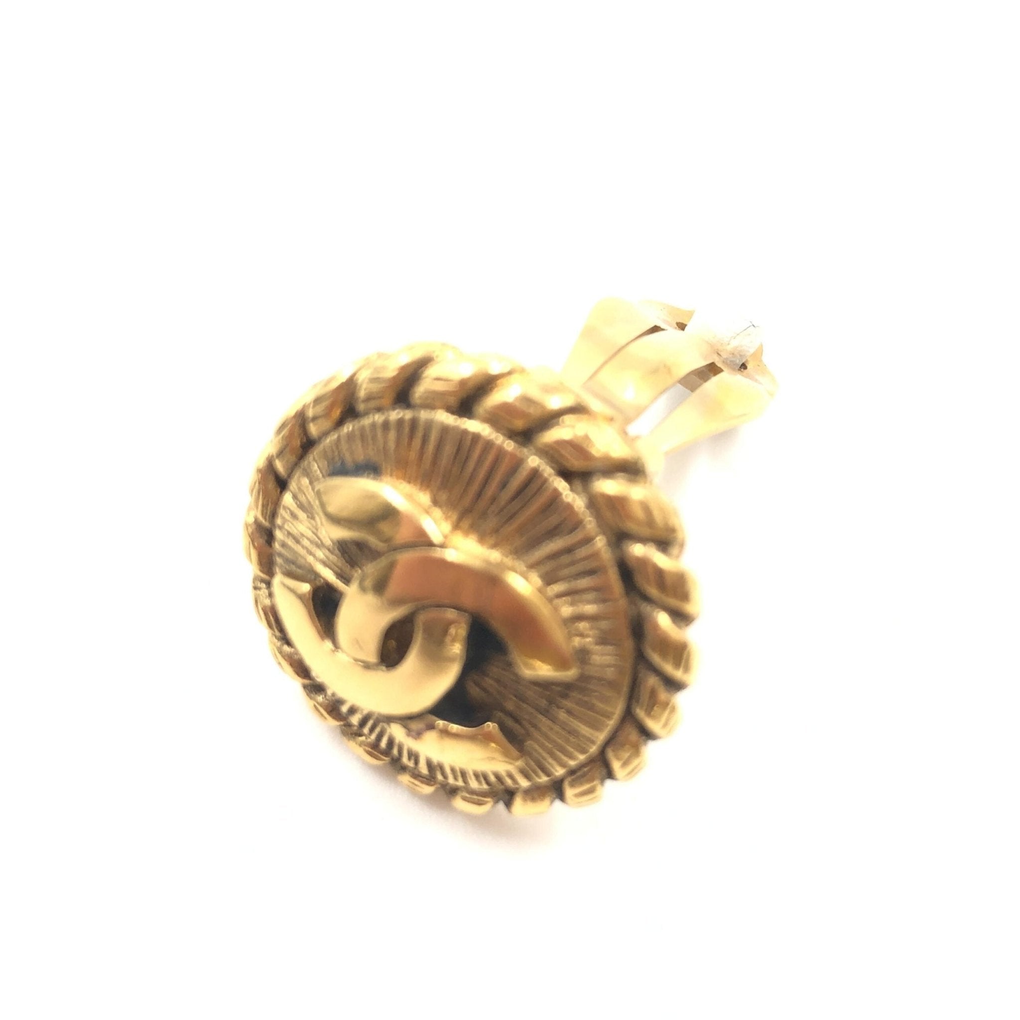 Chanel Gold Plated CC Clip On Earrings - RIMODA