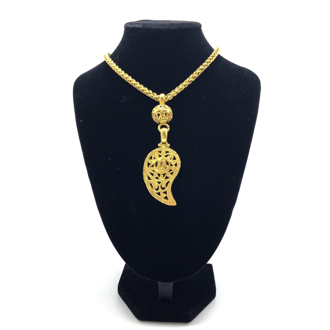 Chanel Gold Plated Coco Mark Necklace - RIMODA