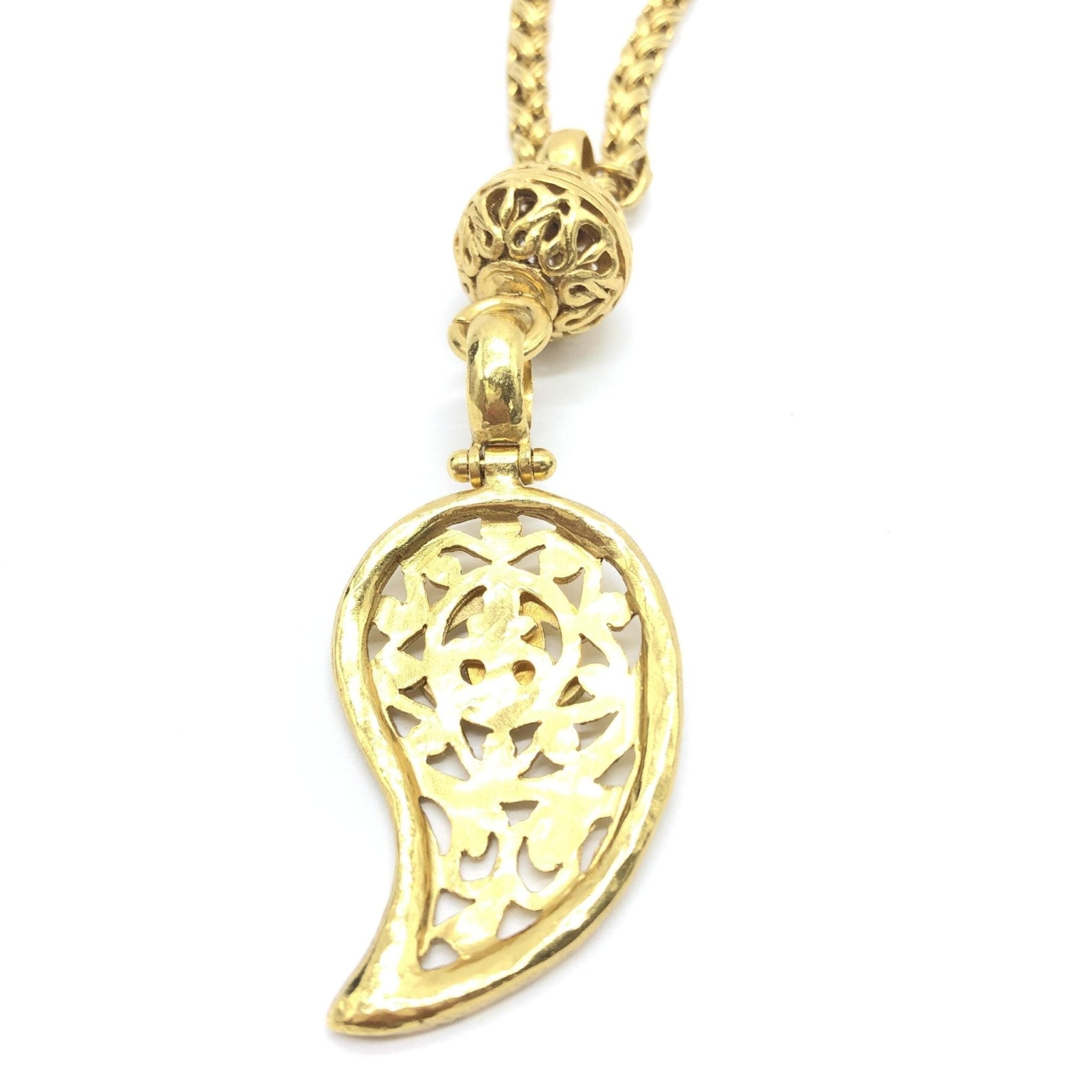 Chanel Gold Plated Coco Mark Necklace - RIMODA