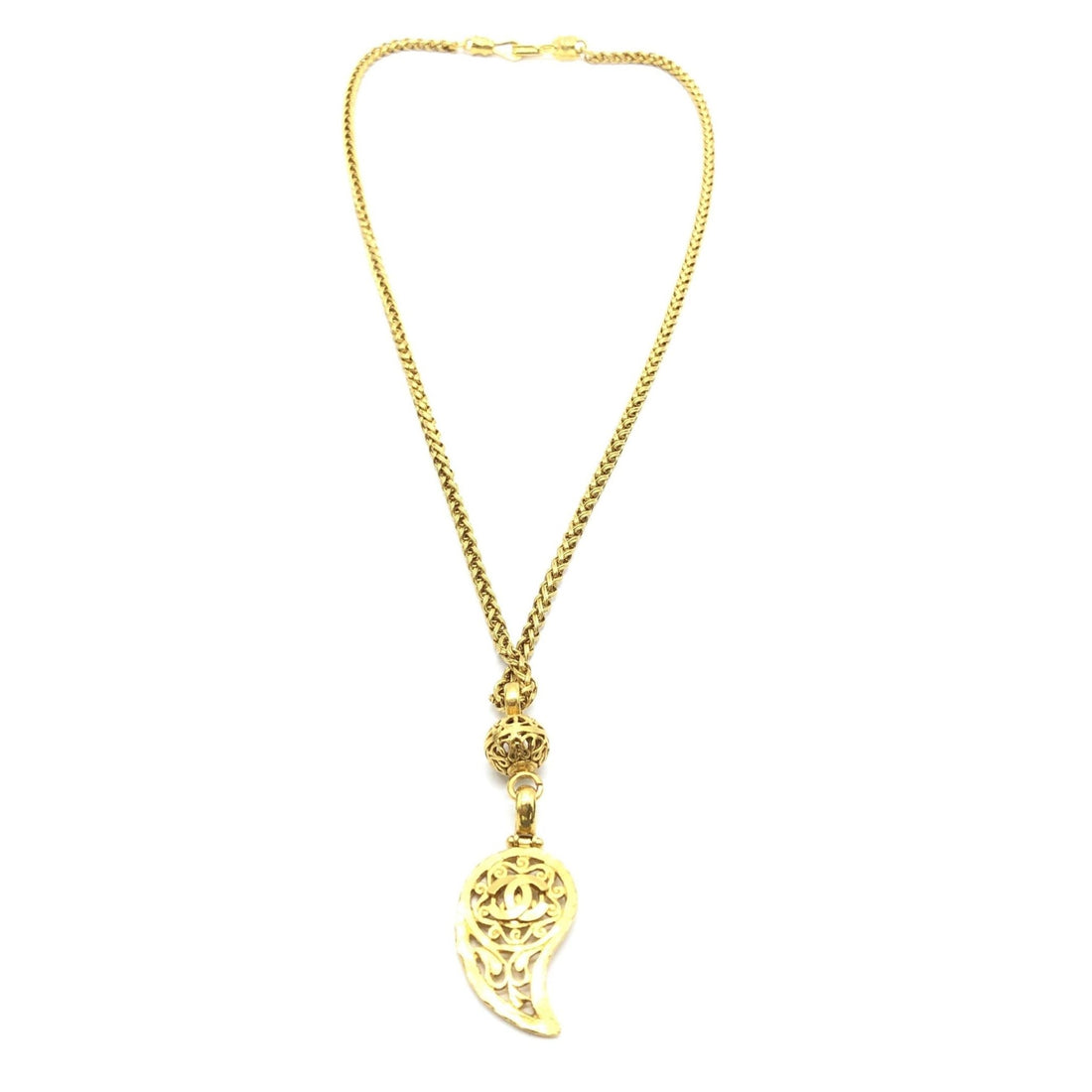 Chanel Gold Plated Coco Mark Necklace - RIMODA