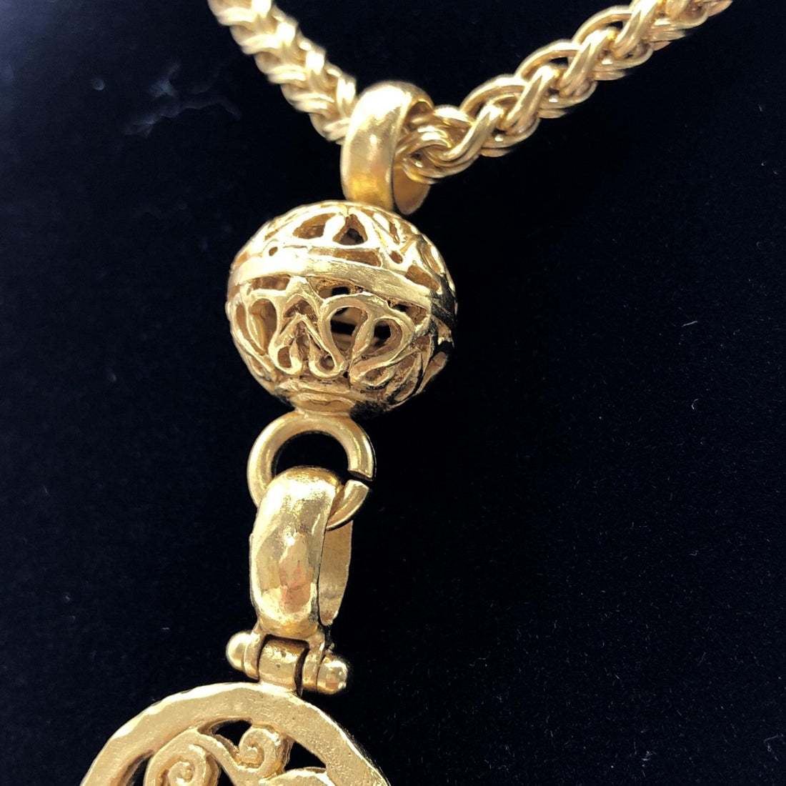 Chanel Gold Plated Coco Mark Necklace - RIMODA