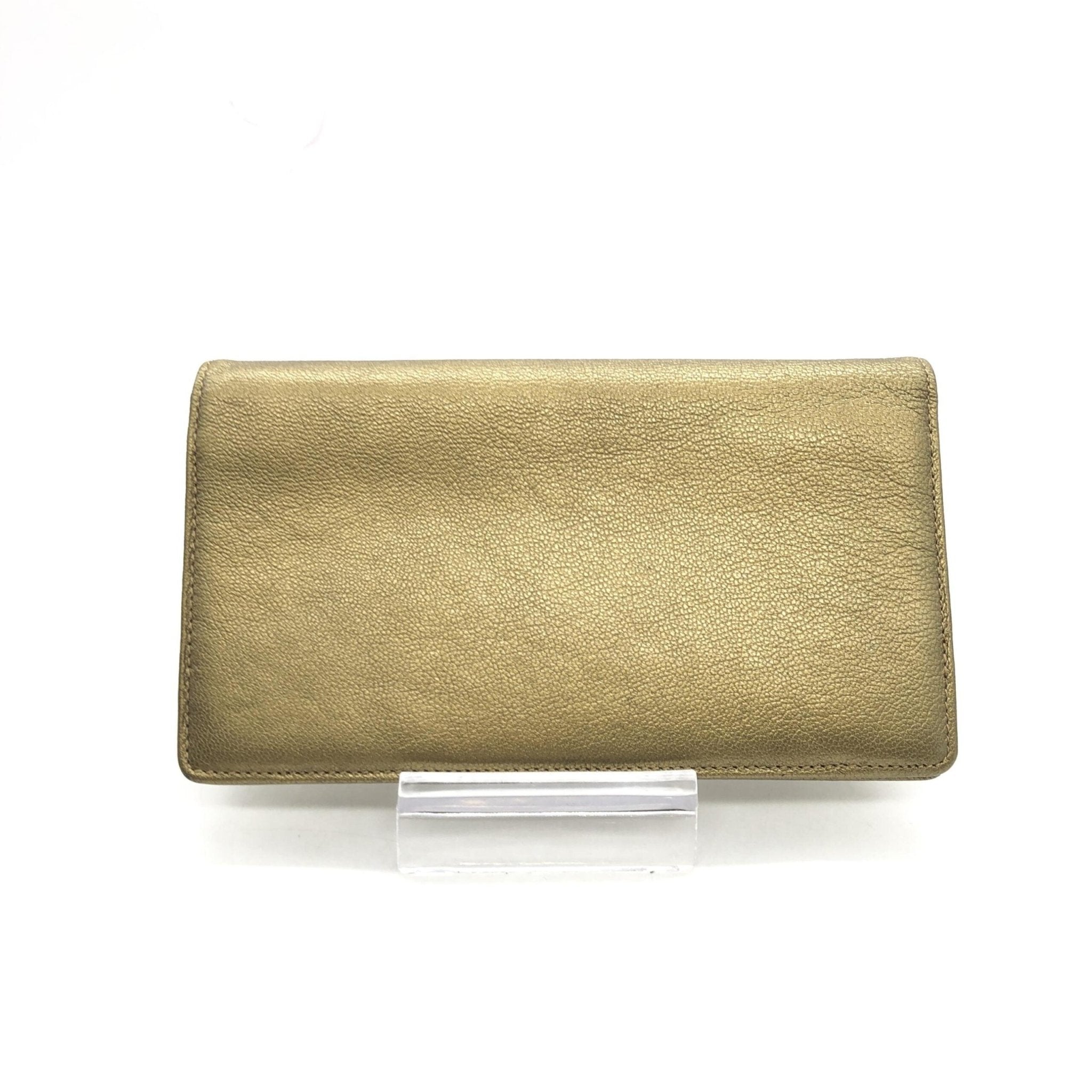 Chanel Gold Tone Caviar Leather Bifold Wallet - RIMODA