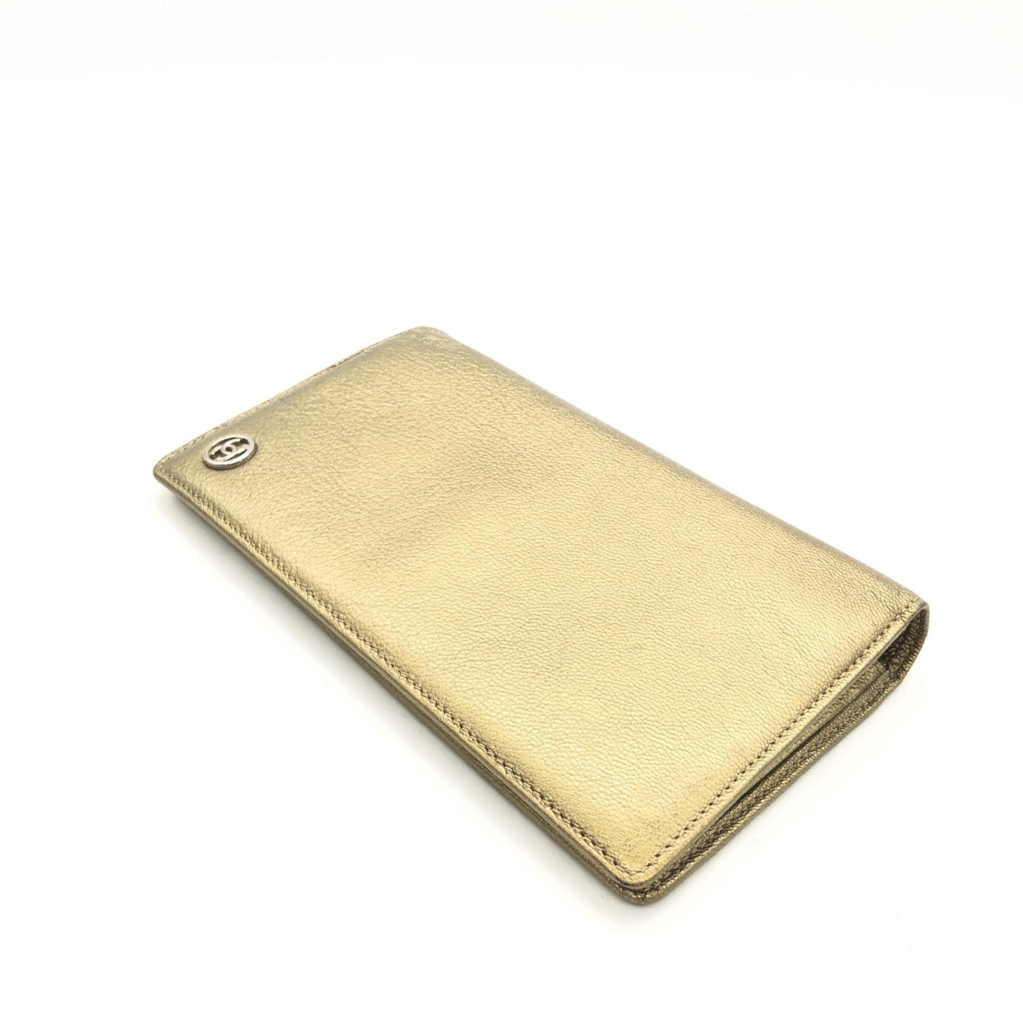 Chanel Gold Tone Caviar Leather Bifold Wallet - RIMODA