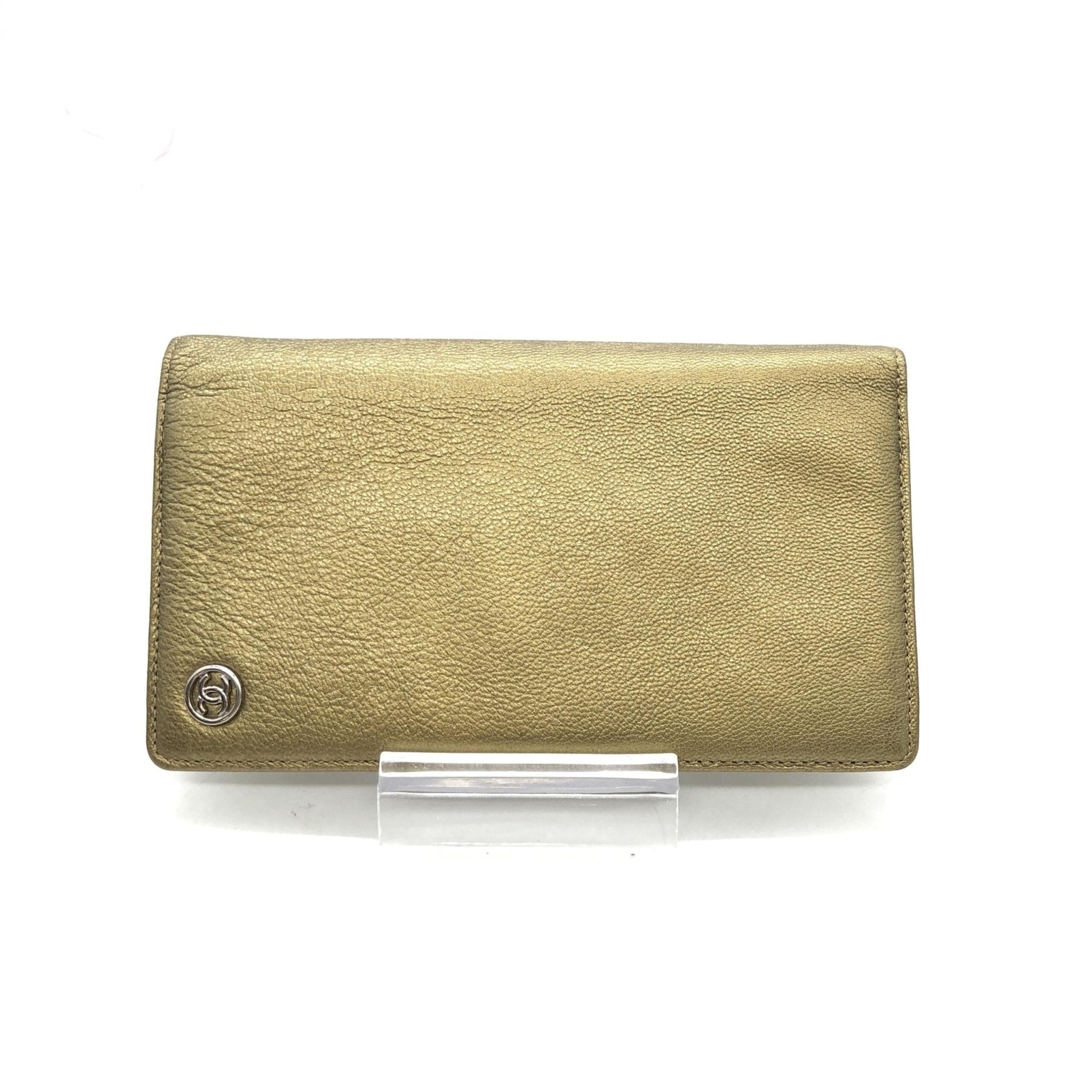 Chanel Gold Tone Caviar Leather Bifold Wallet - RIMODA
