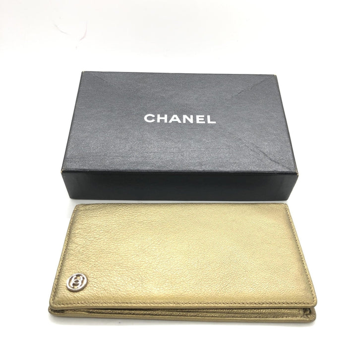 Chanel Gold Tone Caviar Leather Bifold Wallet - RIMODA