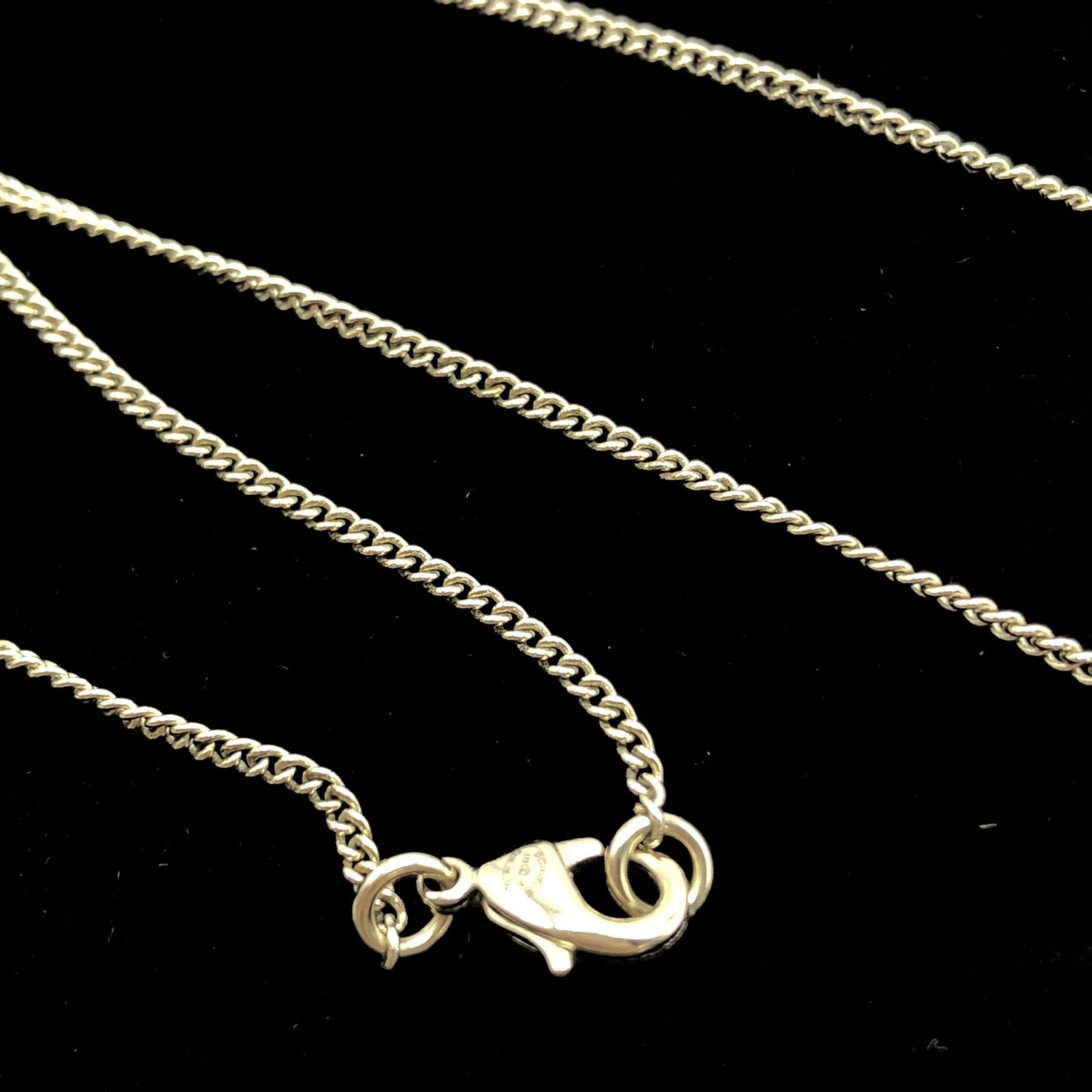 Chanel Gold Tone CC Circle Pendant Necklace - RIMODA