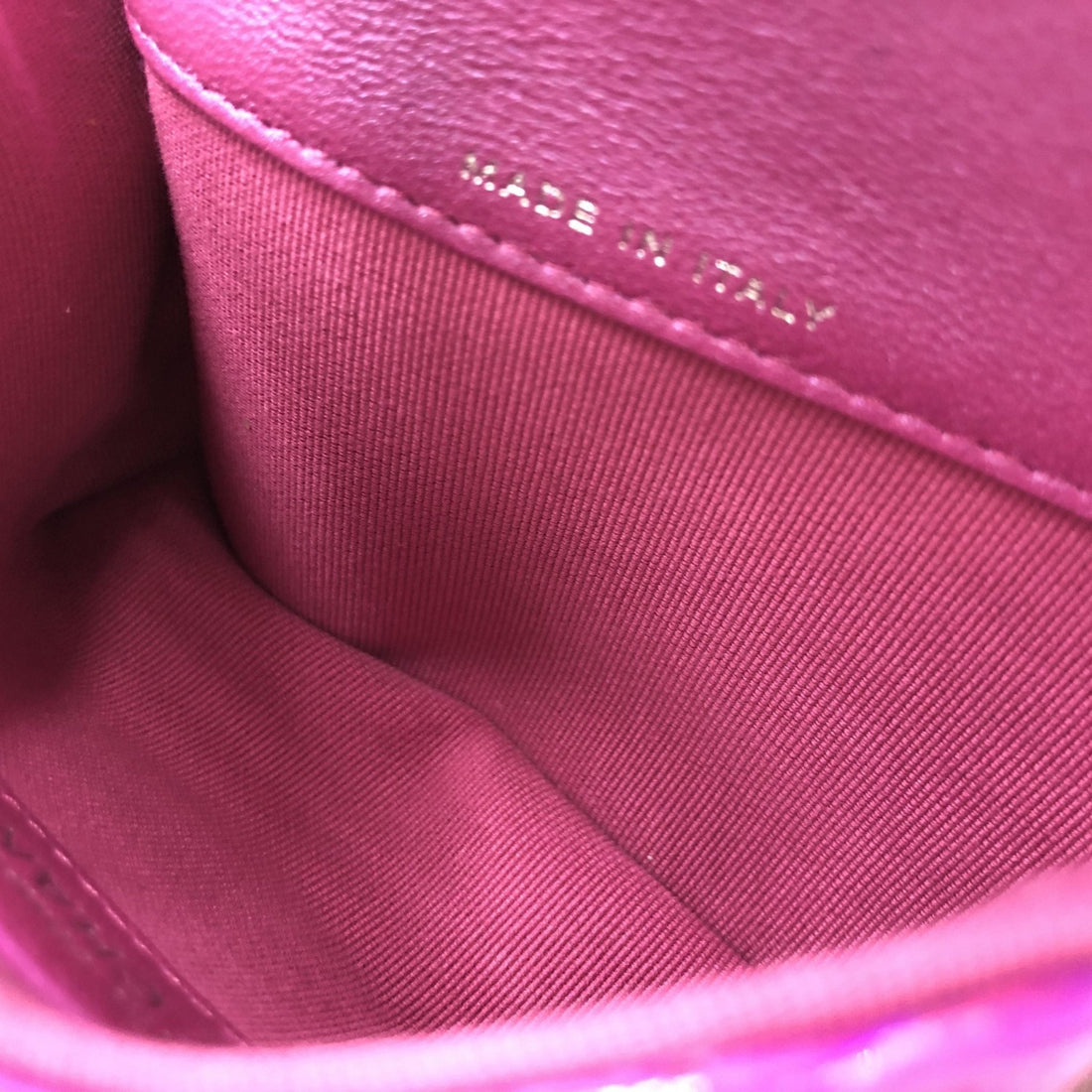 Chanel Iridescent Pink Quilted Leather Pouch - RIMODA