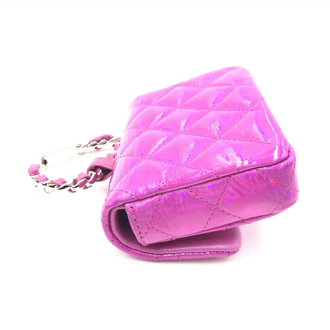 Chanel Iridescent Pink Quilted Leather Pouch - RIMODA