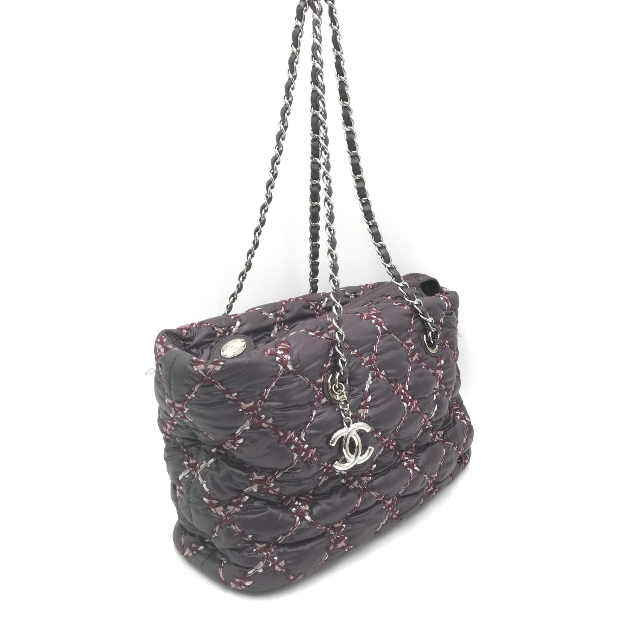 Chanel Paris-Byzance Chain Shoulder Bag Purple Nylon - RIMODA
