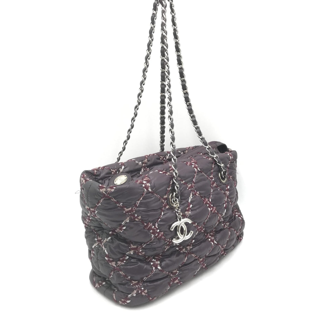 Chanel Paris-Byzance Chain Shoulder Bag Purple Nylon - RIMODA