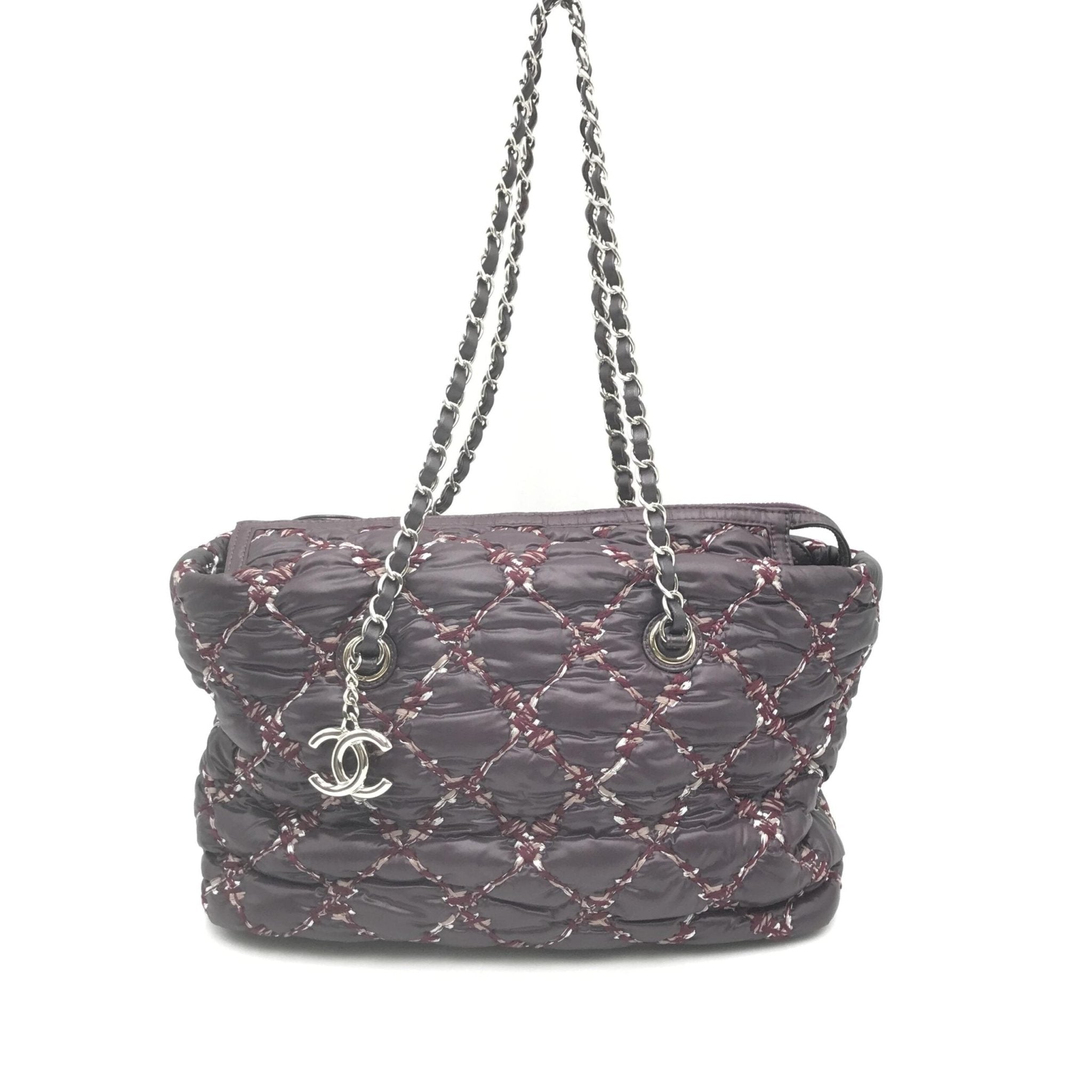 Chanel Paris-Byzance Chain Shoulder Bag Purple Nylon - RIMODA