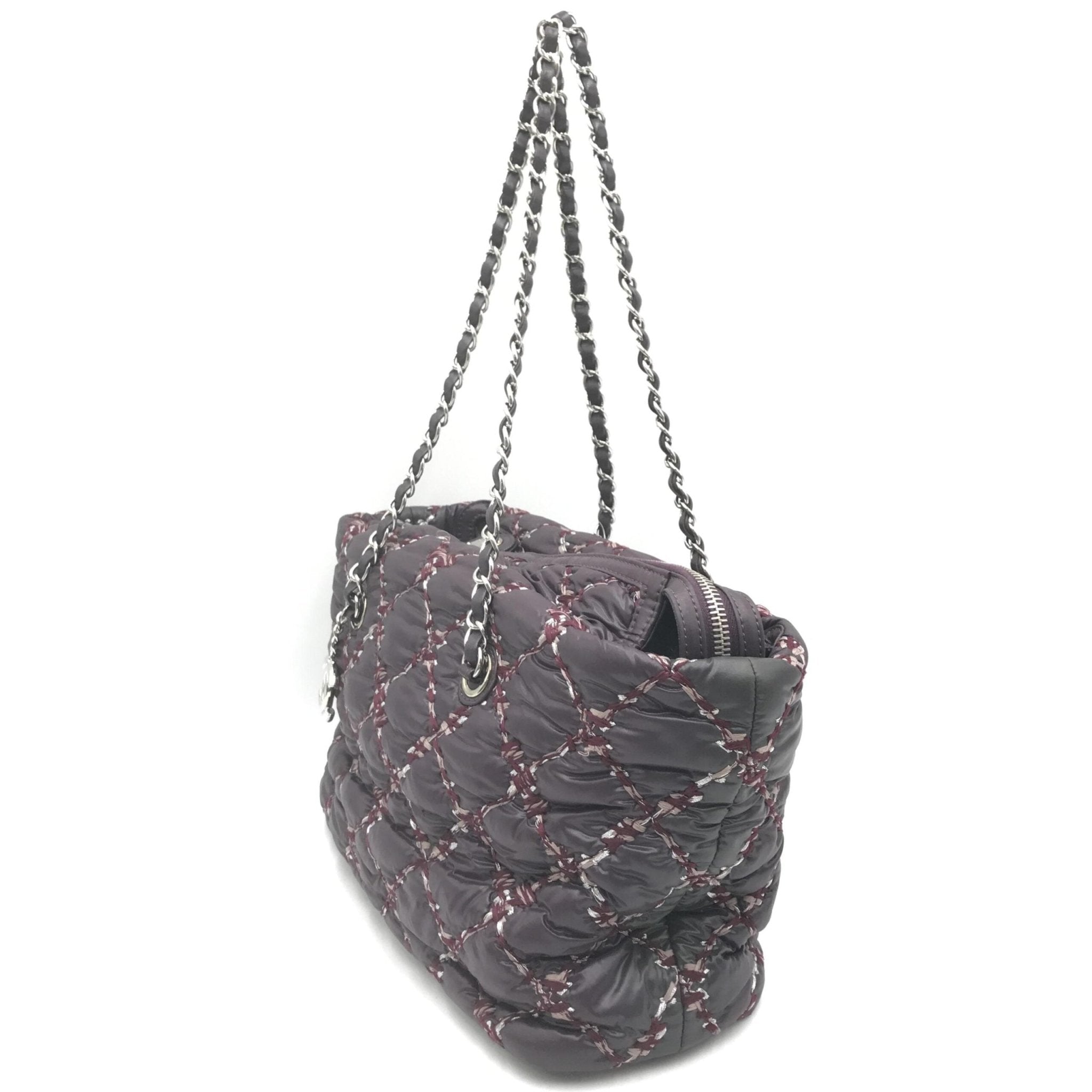 Chanel Paris-Byzance Chain Shoulder Bag Purple Nylon - RIMODA