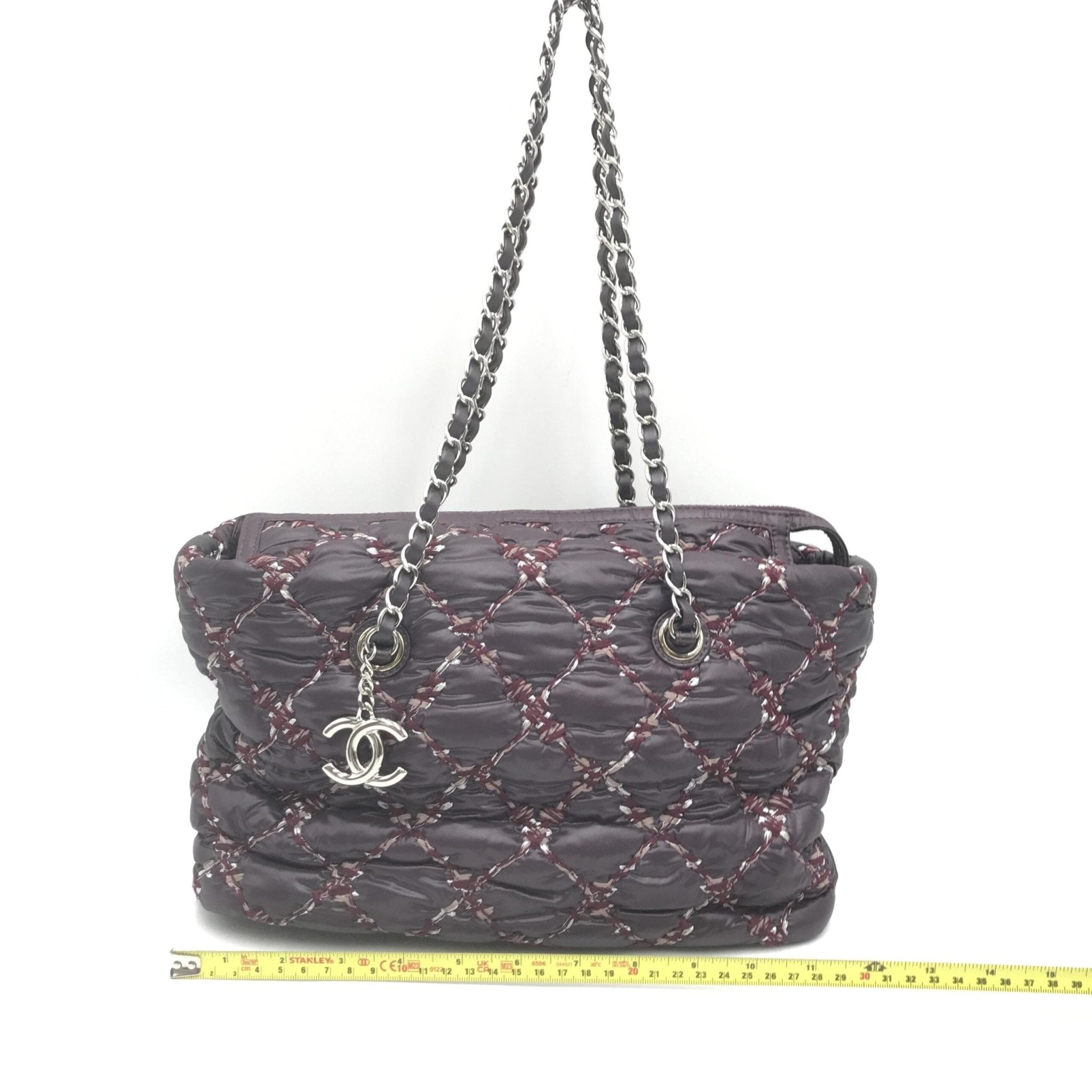 Chanel Paris-Byzance Chain Shoulder Bag Purple Nylon - RIMODA