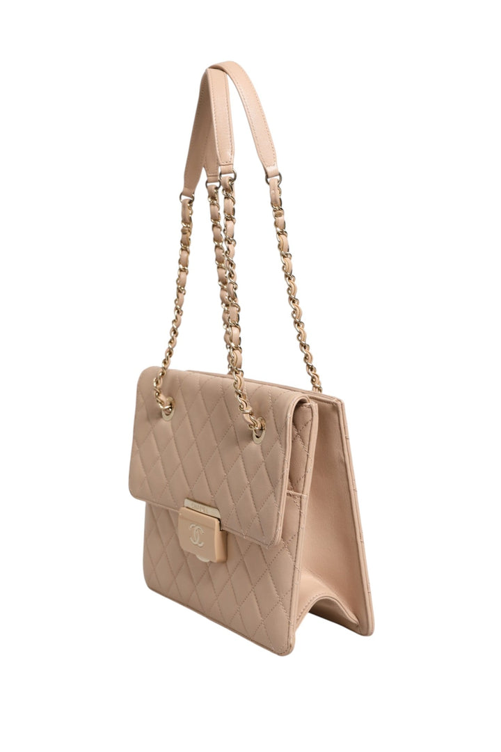 Chanel Quilted Leather Beauty Lock Flap Bag - RIMODA