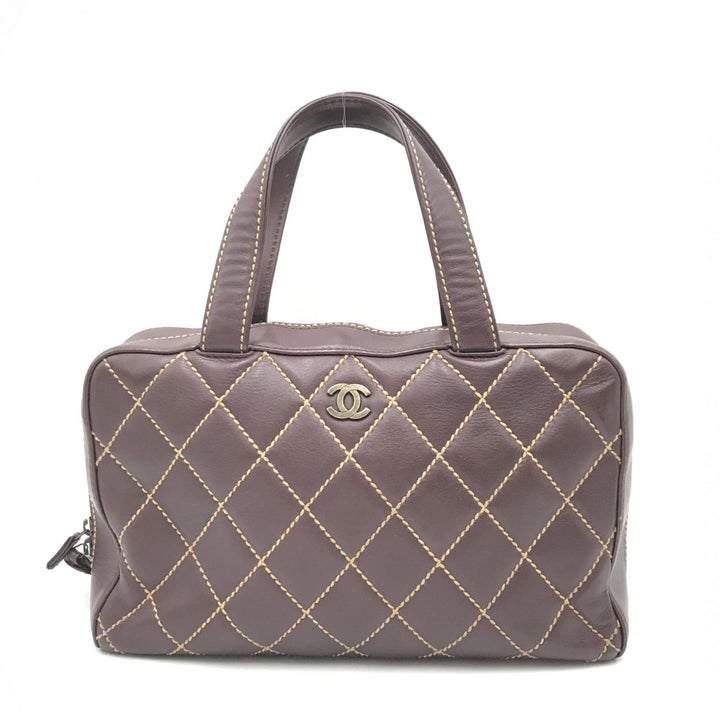 Chanel Wild Stitch Handbag Mini Boston Red - RIMODA