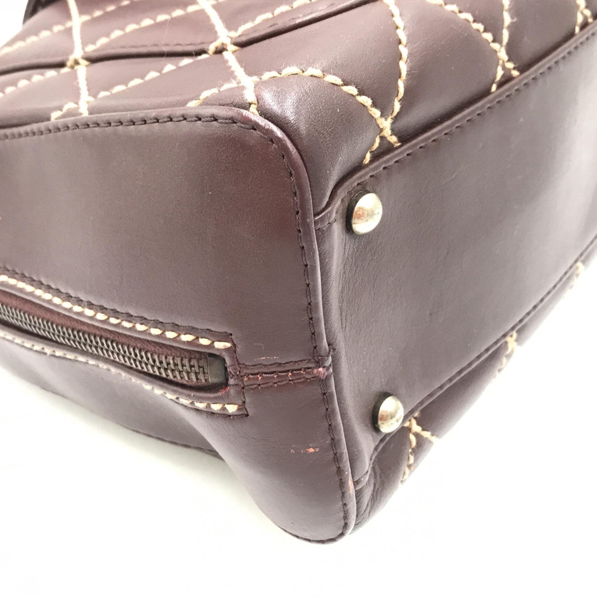 Chanel Wild Stitch Handbag Mini Boston Red - RIMODA