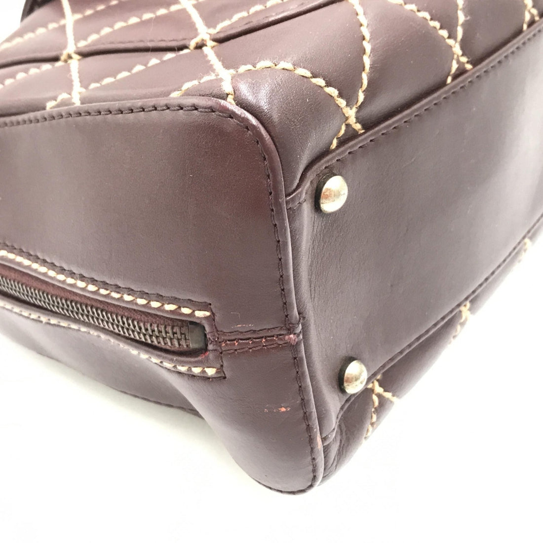 Chanel Wild Stitch Handbag Mini Boston Red - RIMODA