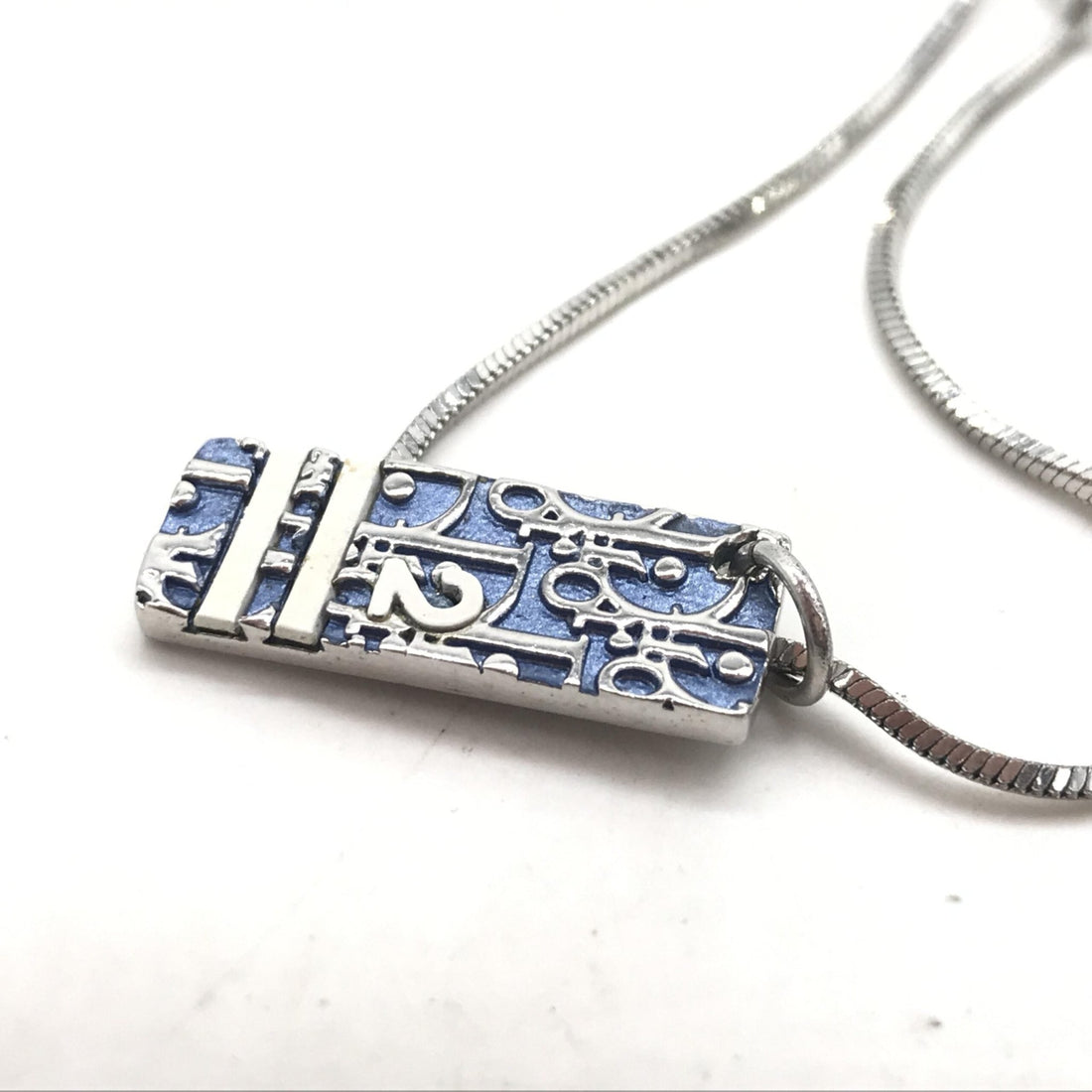 Christian Dior Blue Trotter Pendant Necklace - RIMODA
