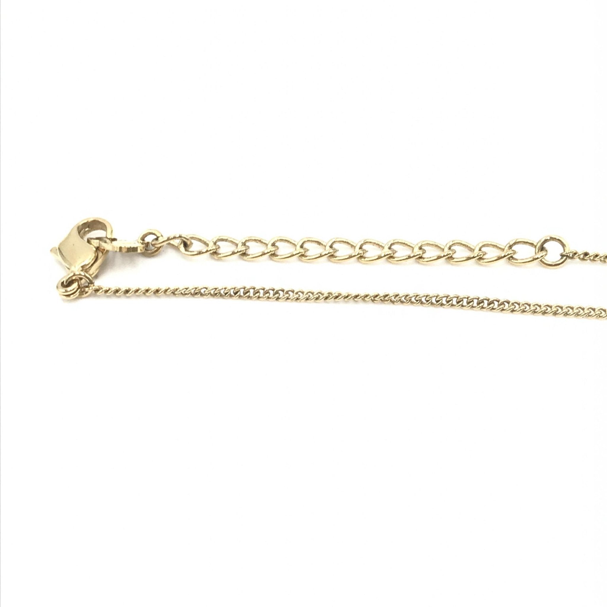 Christian Dior Dolphin Motif Rhinestone Gold Plated Necklace - RIMODA