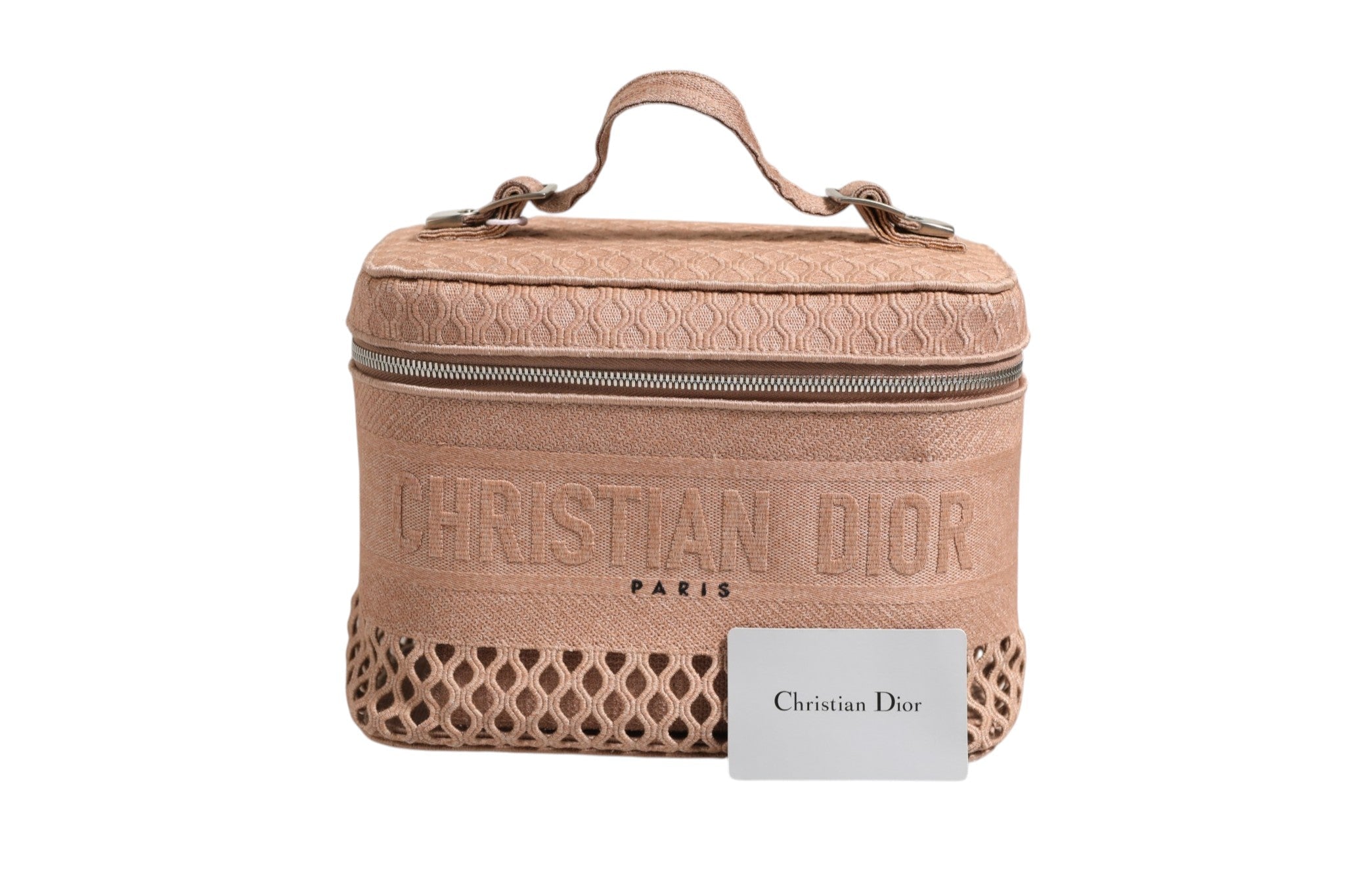 Christian Dior Mesh Embroidered Dior travel Vanity Case - RIMODA