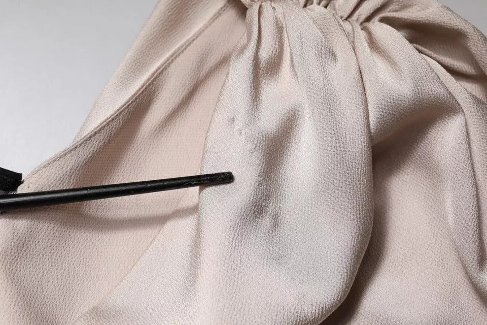 Christian Pellizzari Beige One Shoulder Asymmetric Drape Dress - RIMODA