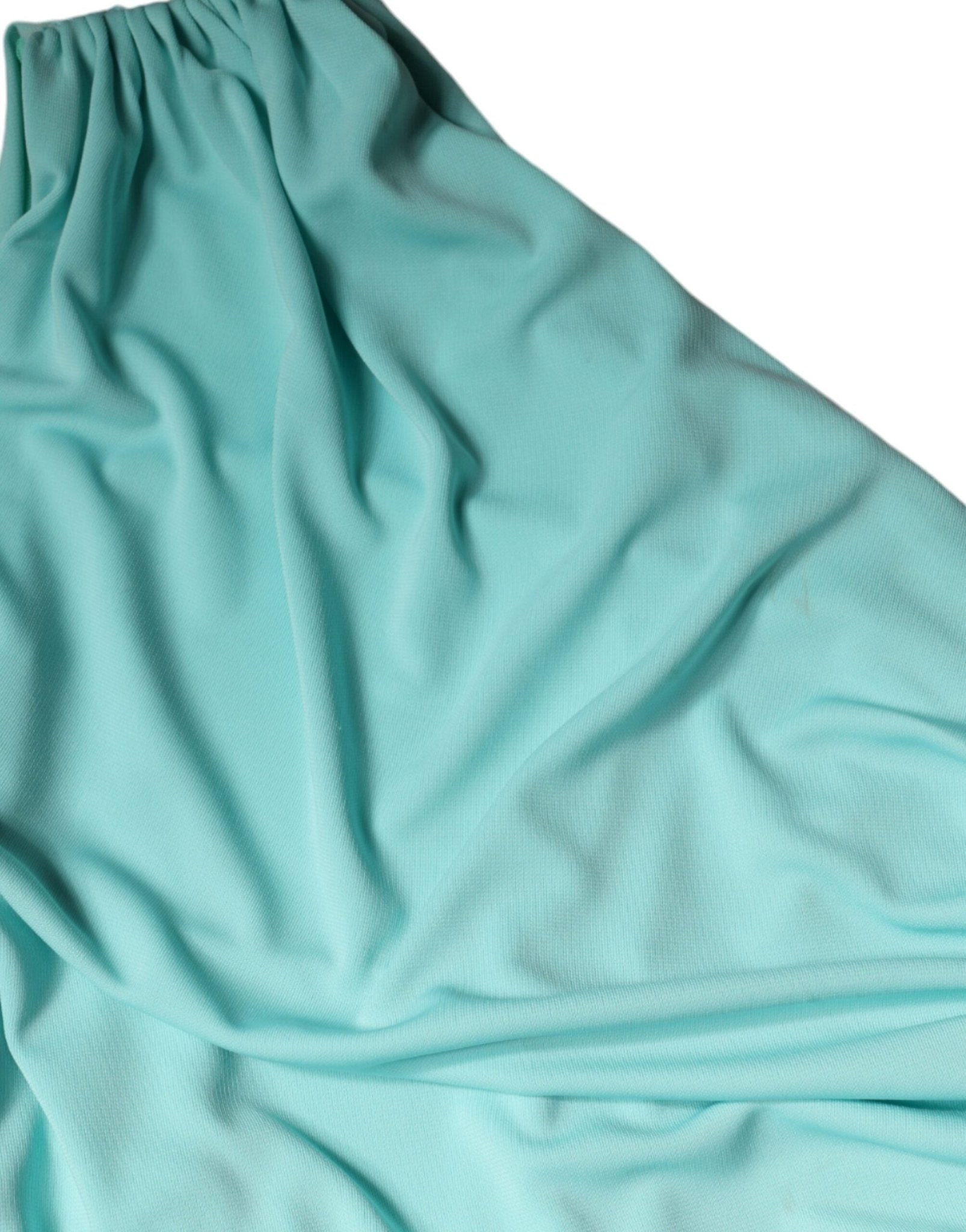 Christian Pellizzari Light Blue Jersey Long Drape One Shoulder Dress - RIMODA