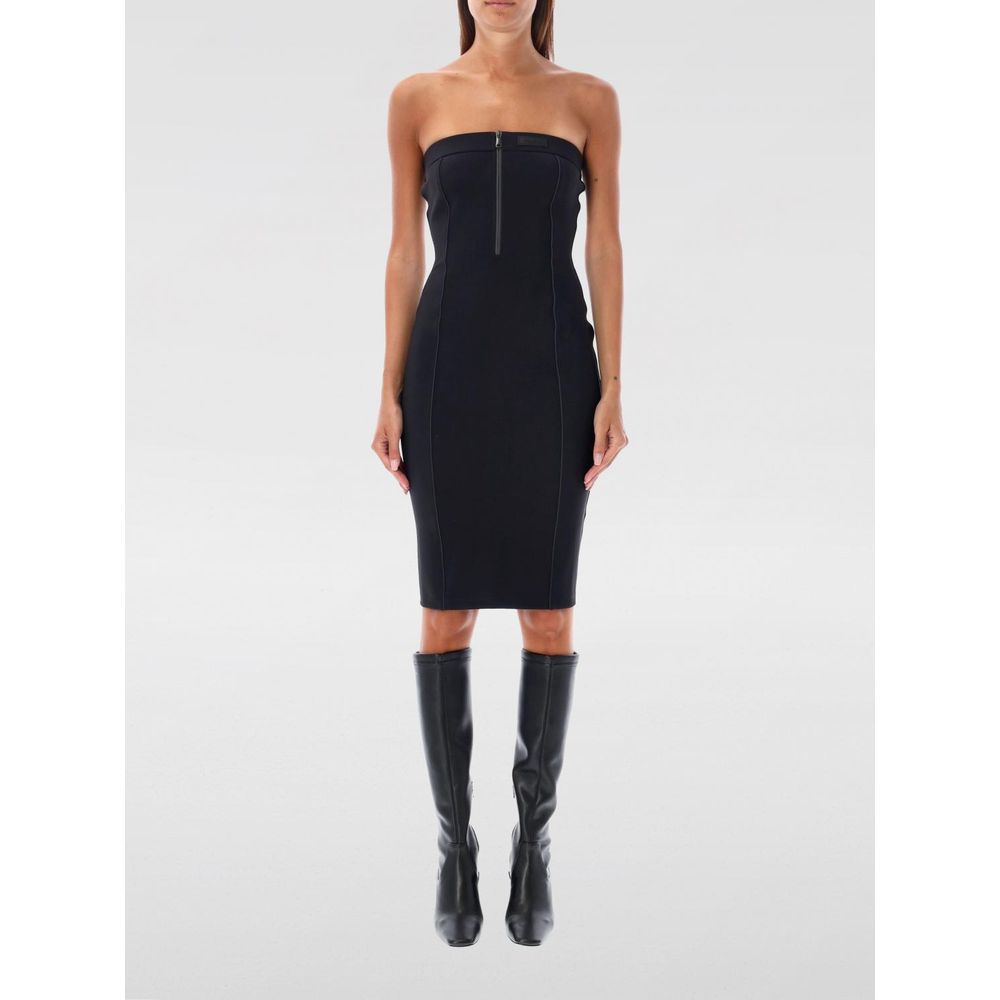 Coperni Black Cotton Cocktail Dress - RIMODA