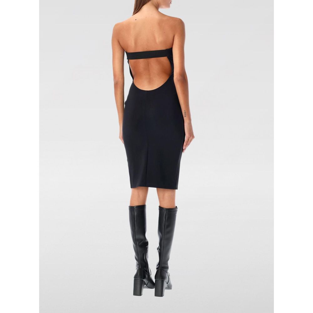 Coperni Black Cotton Cocktail Dress - RIMODA