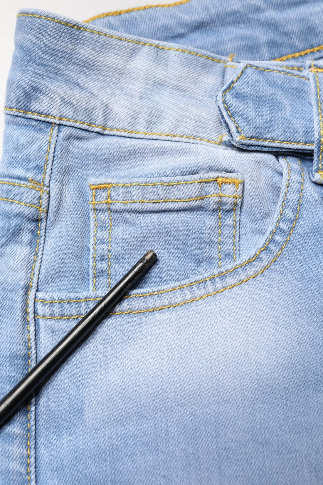 CRISTINAEFFE Light Blue Washed High Waist Bootcut Denim Jeans - RIMODA
