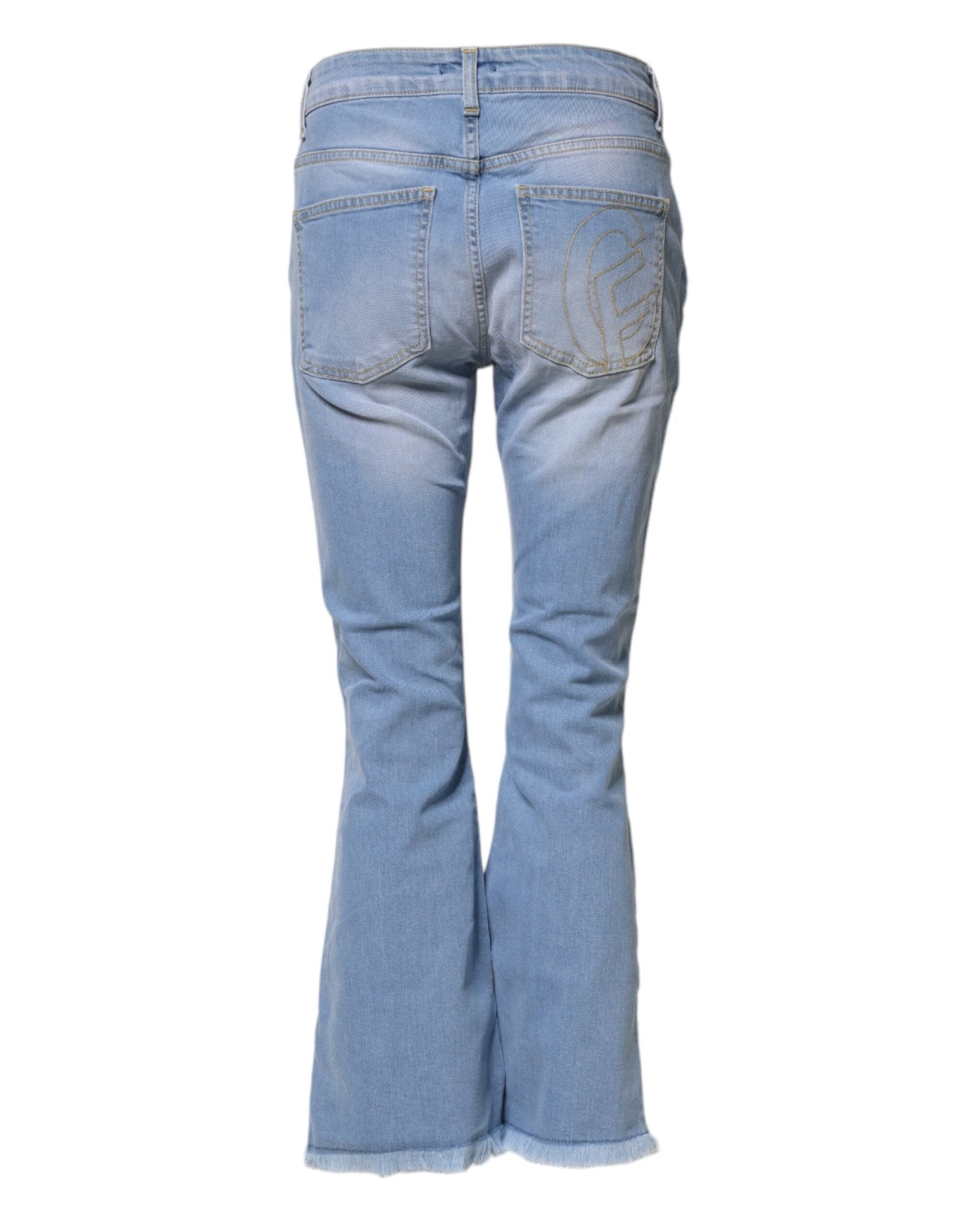 CRISTINAEFFE Light Blue Washed High Waist Bootcut Denim Jeans - RIMODA